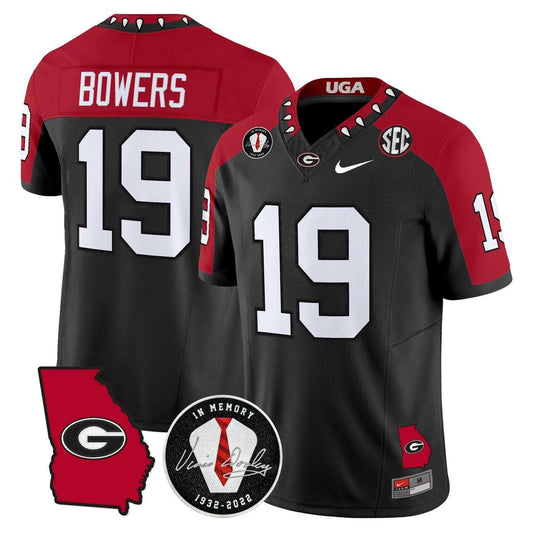 Brock Bowers Jersey #19 Georgia Bulldogs 2025 Limited Stitched Black Special by My Store NCAA Football Jerseys