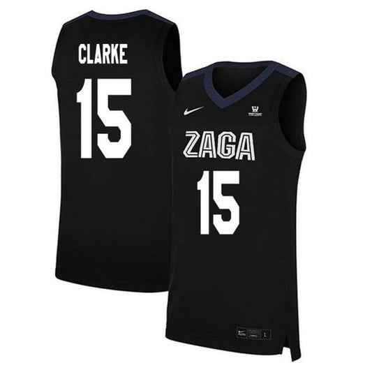 Brandon Clarke Jersey Gonzaga Bulldogs College Basketball Black #15 by My store basketball