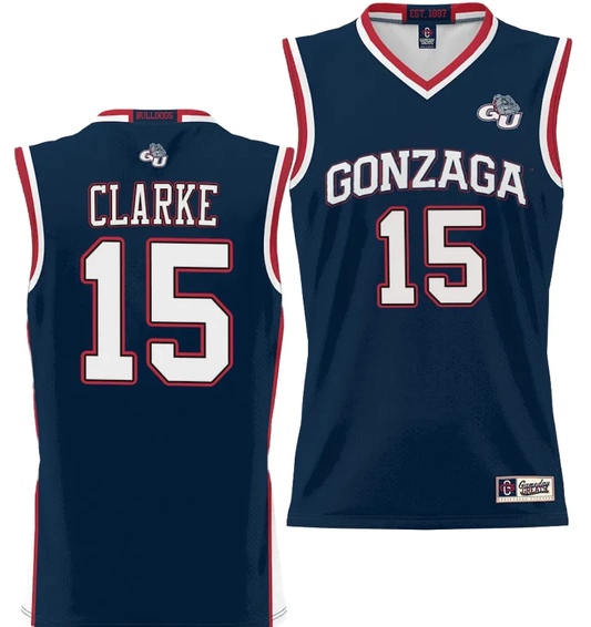 Brandon Clarke Jersey #15 Gonzaga Bulldogs NIL College Basketball Lightweight Black by My store basketball