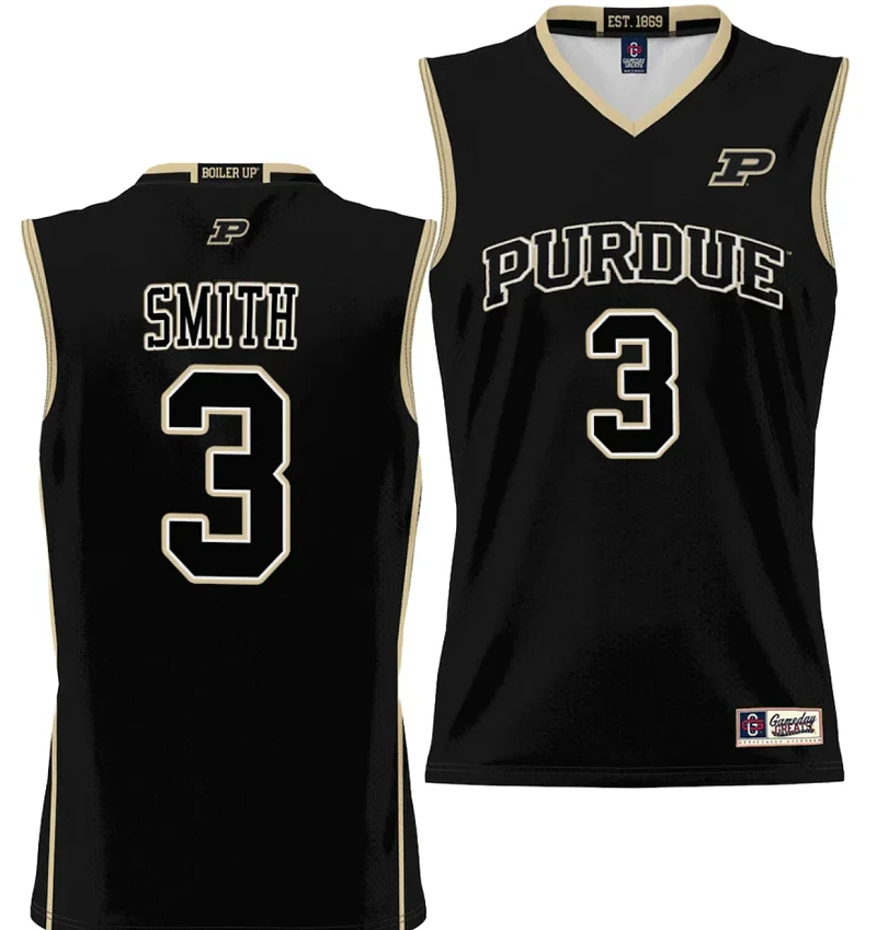 Braden Smith Jersey #3 Purdue Boilermakers NIL College Basketball Lightweight Black by My store basketball