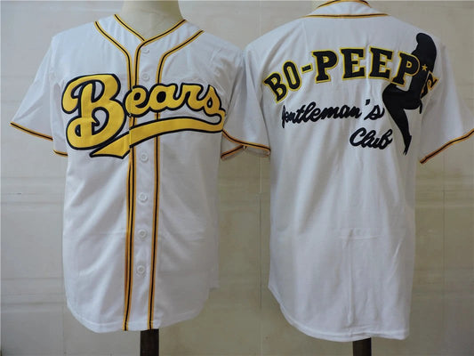 Bears Chicos Bail Bonds New Bad Bear Movie Baseball Jersey White by My Store