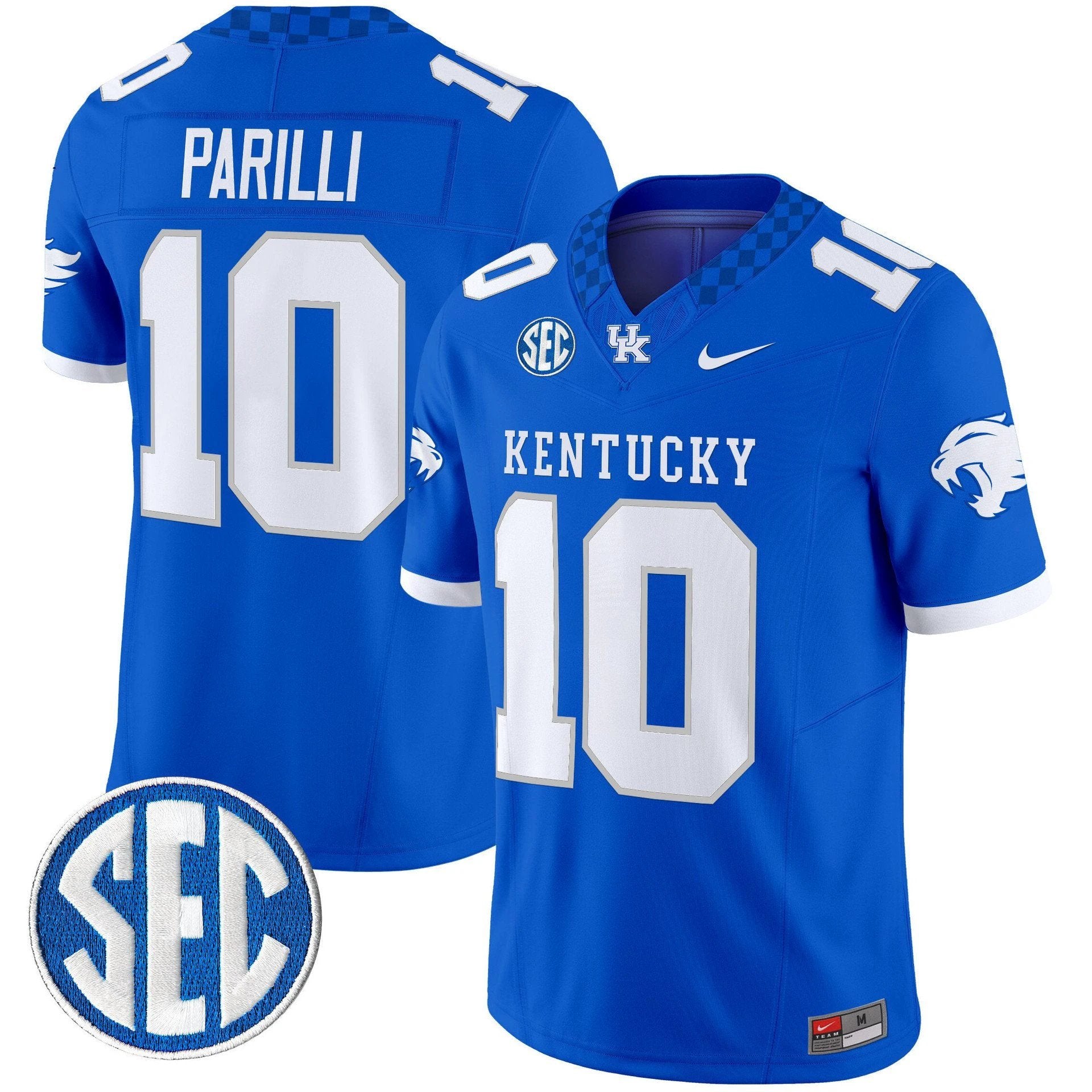 Babe Parilli Jersey #10 Kentucky Wildcats 2025 Limited Stitched by My Store NCAA Football Jerseys