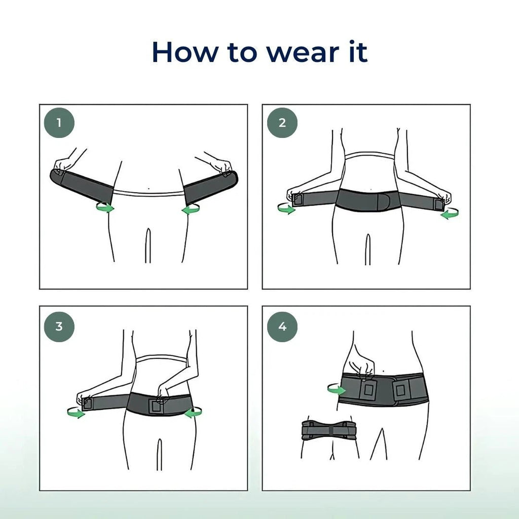 BackGuard Lumbar Support Belt | Lower Back Pain Relief - Adjustable Fit for Posture Correction - Injury Prevention - Active Use Bowlift by Bowlift