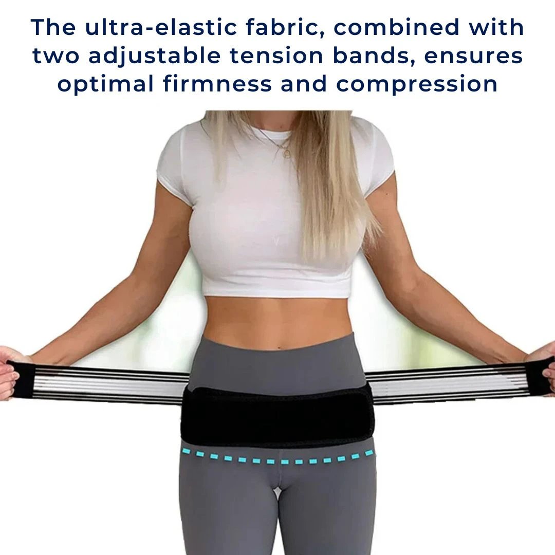 BackGuard Lumbar Support Belt | Lower Back Pain Relief - Adjustable Fit for Posture Correction - Injury Prevention - Active Use Bowlift by Bowlift