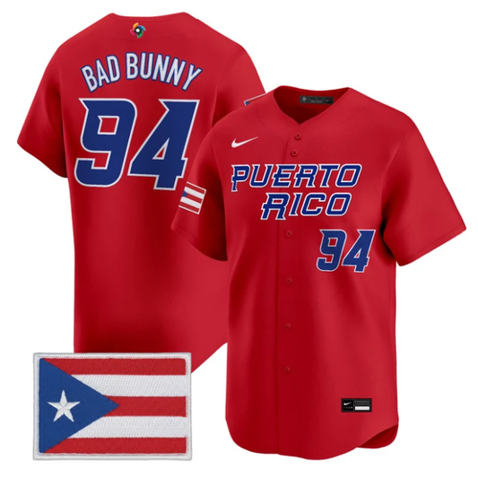 Bad Bunny Jersey #94 Puerto Rico World Baseball Classic 2026 Stitched by My Store