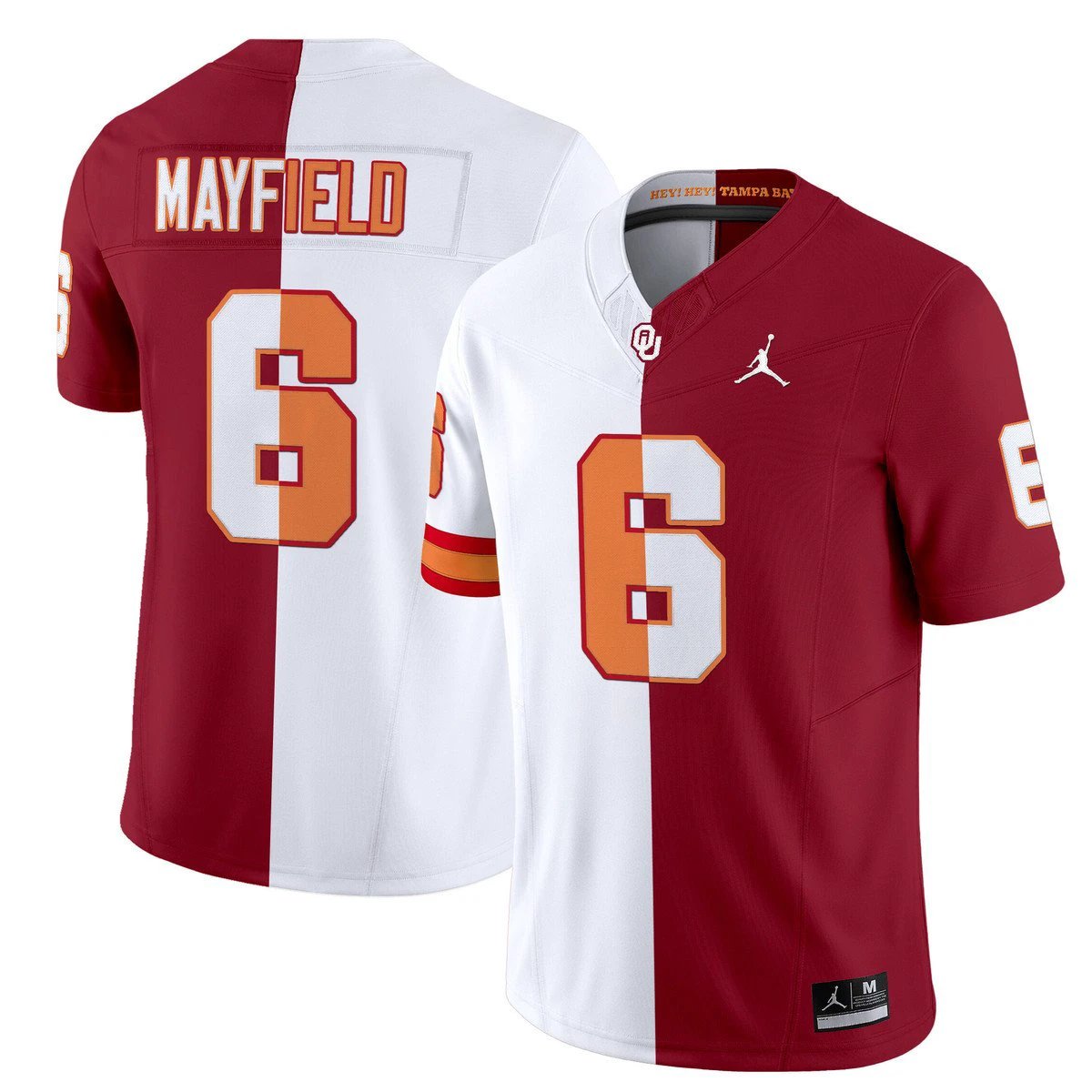 Baker Mayfield Jersey #6 Oklahoma Sooners 2025 Limited Stitched White by My Store NCAA Football Jerseys