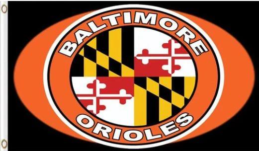 Baltimore Orioles Baseball Club flag 3X5Ft Banner USA Polyester with Brass Grommets - 17 by flagsjustdoit