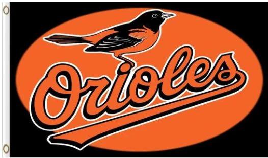 Baltimore Orioles Baseball Club flag 3X5Ft Banner USA Polyester with Brass Grommets - 18 by flagsjustdoit