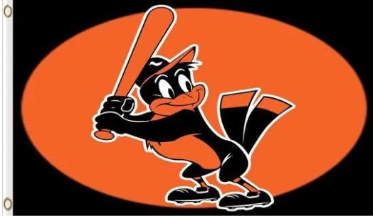 Baltimore Orioles Baseball Club flag 3X5Ft Banner USA Polyester with Brass Grommets - 19 by flagsjustdoit