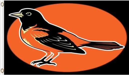 Baltimore Orioles Baseball Club flag 3X5Ft Banner USA Polyester with Brass Grommets - 20 by flagsjustdoit