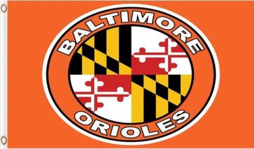 Baltimore Orioles Baseball Club flag 3X5Ft Banner USA Polyester with Brass Grommets - 21 by flagsjustdoit
