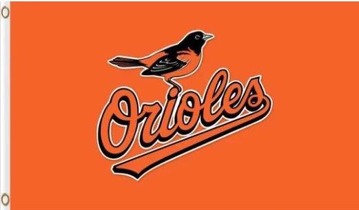 Baltimore Orioles Baseball Team Orange flag 3X5Ft Banner USA Polyester with Brass Grommets - 25 by flagsjustdoit