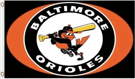 Baltimore Orioles Baseball Team Orange flag 3X5Ft Banner USA Polyester with Brass Grommets - 26 by flagsjustdoit