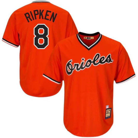 Baltimore Orioles Cal Ripken Jr Orange Throwback Pullover Jersey by My Store