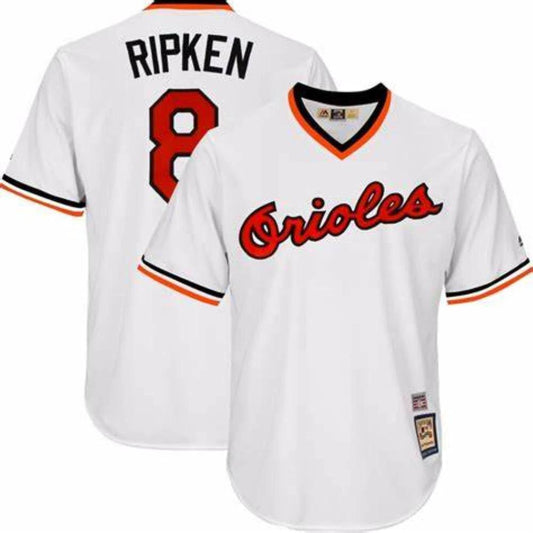 Baltimore Orioles Cal Ripken Jr White Throwback Pullover Jersey by My Store