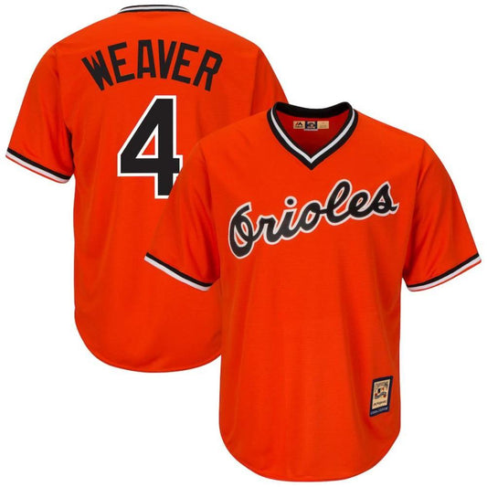Baltimore Orioles Earl Weaver Orange Throwback Pullover Jersey by My Store