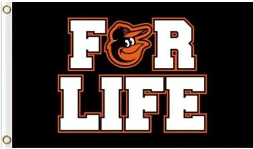 Baltimore Orioles For Life flag 3X5Ft Banner USA Polyester with Brass Grommets - 4 by flagsjustdoit
