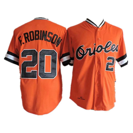 Baltimore Orioles Frank Robinson Orange 1971 Throwback Jersey by My Store