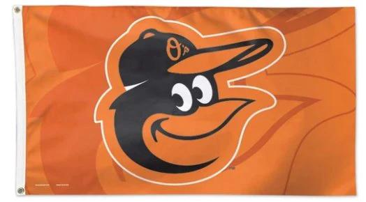 Baltimore Orioles Logo Orange flag 3X5Ft Banner USA Polyester with Brass Grommets - 12 by flagsjustdoit