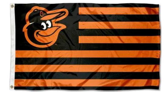 Baltimore Orioles Nation flag 3X5Ft Banner USA Polyester with Brass Grommets - 15 by flagsjustdoit