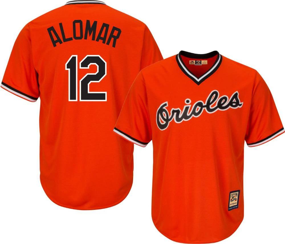 Baltimore Orioles Roberto Alomar Orange Throwback Pullover Jersey by My Store