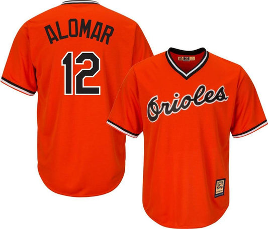 Baltimore Orioles Roberto Alomar Orange Throwback Pullover Jersey by My Store