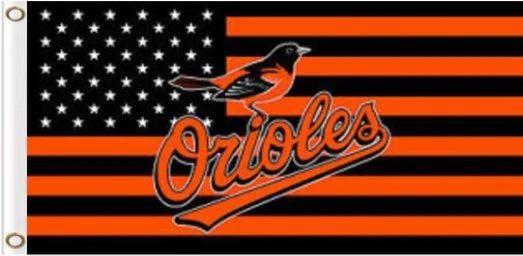 Baltimore Orioles Star Stripes flag 3X5Ft Banner USA Polyester with Brass Grommets - 10 by flagsjustdoit