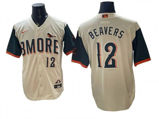 Baltimore Orioles #12 Dylan Beavers 2026 City Connect Limited Jersey - Cream by My Store