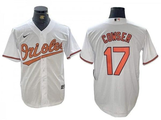 Baltimore Orioles #17 Colton Cowser White Cool Base Jersey by My Store