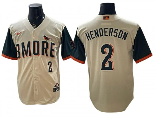 Baltimore Orioles #2 Gunnar Henderson 2026 City Connect Limited Jersey - Cream by My Store