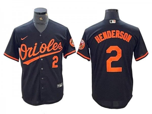 Baltimore Orioles #2 Gunnar Henderson Black Alternate Limited Jersey by My Store