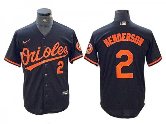 Baltimore Orioles #2 Gunnar Henderson Black Alternate Limited Jersey by My Store