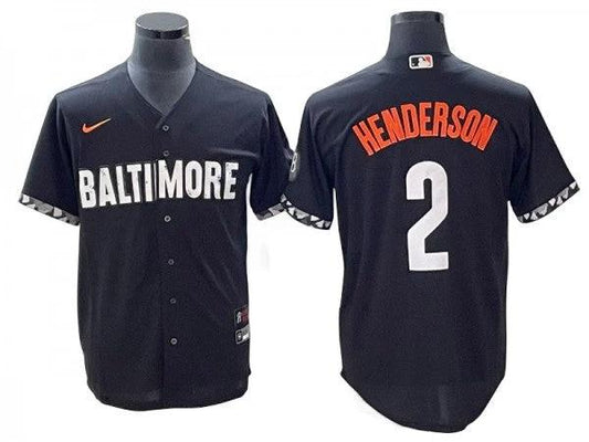 Baltimore Orioles #2 Gunnar Henderson Black City Connect Jersey by My Store