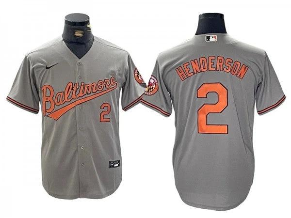 Baltimore Orioles #2 Gunnar Henderson Gray Limited Jersey by My Store