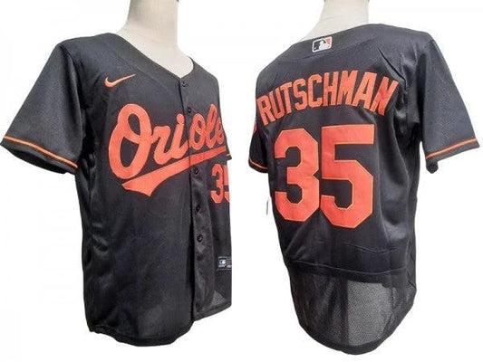 Baltimore Orioles #35 Adley Rutschman Black Flex Base Jersey by My Store