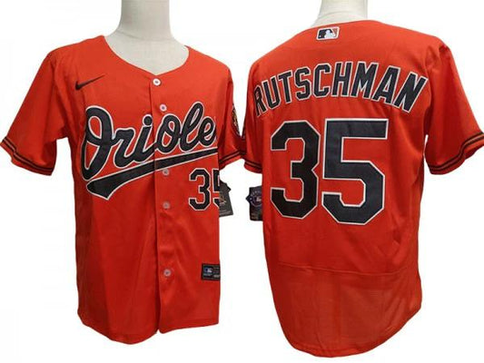 Baltimore Orioles #35 Adley Rutschman Orange Flex Base Jersey by My Store