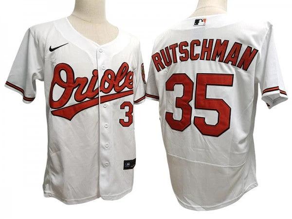 Baltimore Orioles #35 Adley Rutschman White Flex Base Jersey by My Store