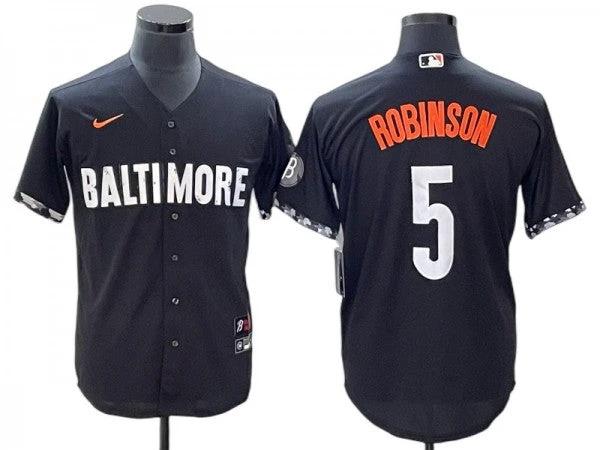 Baltimore Orioles #5 Brooks Robinson Black City Connect Jersey by My Store