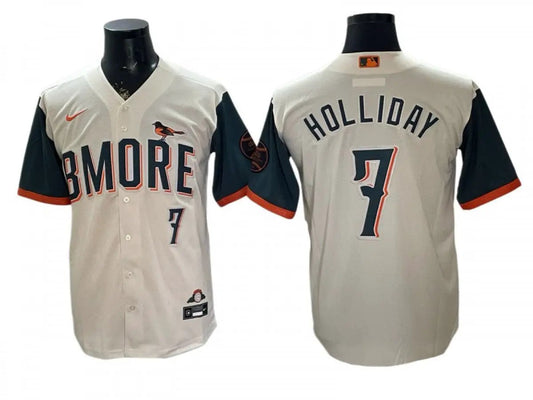 Baltimore Orioles #7 Jackson Holliday 2026 City Connect Limited Jersey - Cream by My Store