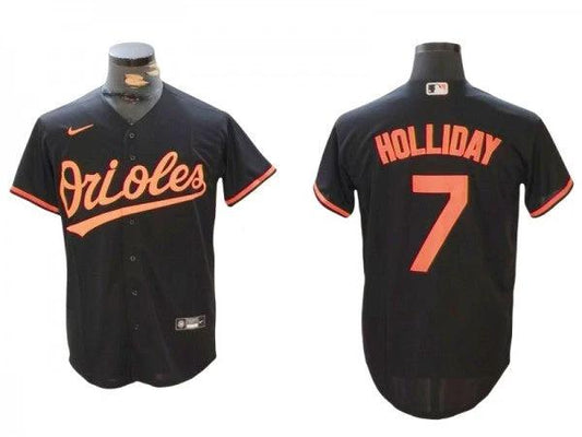 Baltimore Orioles #7 Jackson Holliday Orange Alternate Jersey by My Store