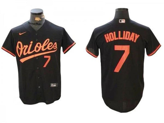 Baltimore Orioles #7 Jackson Holliday Orange Alternate Limited Jersey by My Store