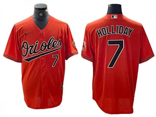 Baltimore Orioles #7 Jackson Holliday Orange Limited Jersey by My Store