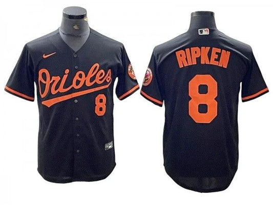 Baltimore Orioles #8 Cal Ripken Jr Black Mesh Throwback Jersey by My Store