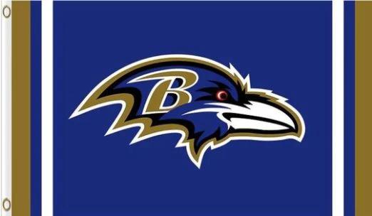 Baltimore Ravens Flag 3X5 Ft Polyester Banner USA 90x150cm by flagsjustdoit