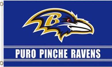 Baltimore Ravens Puro Pinche Flag 3X5 Ft Polyester Banner USA 90x150cm by flagsjustdoit