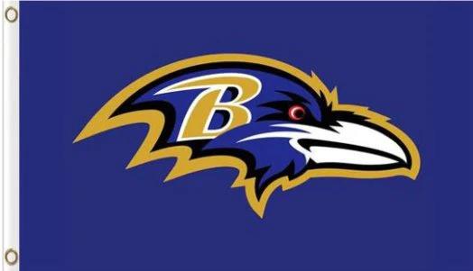 Baltimore Ravens Team Flag 3X5 Ft Polyester Banner USA 90x150cm by flagsjustdoit