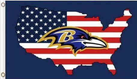 Baltimore Ravens US Flag 3X5 Ft Polyester Banner USA 90x150cm by flagsjustdoit