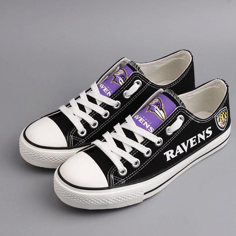 Baltimore Ravens Low Top Canvas Sport Sneakers Shoes For Men Women Fans by Crocs