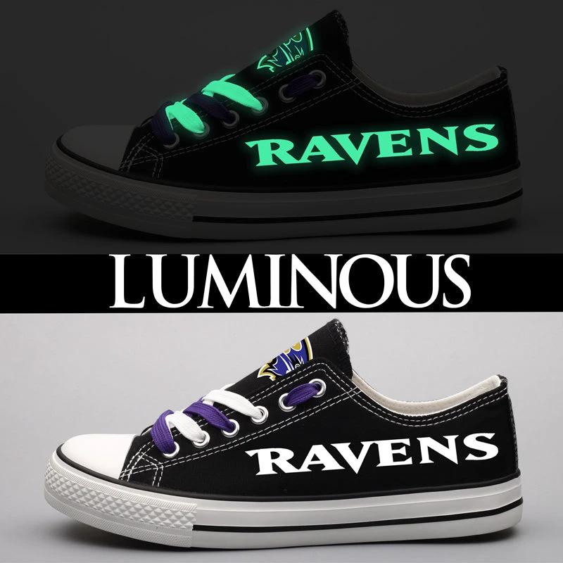 Baltimore Ravens Low Top Canvas Sport Sneakers Shoes For Men Women Fans by Crocs