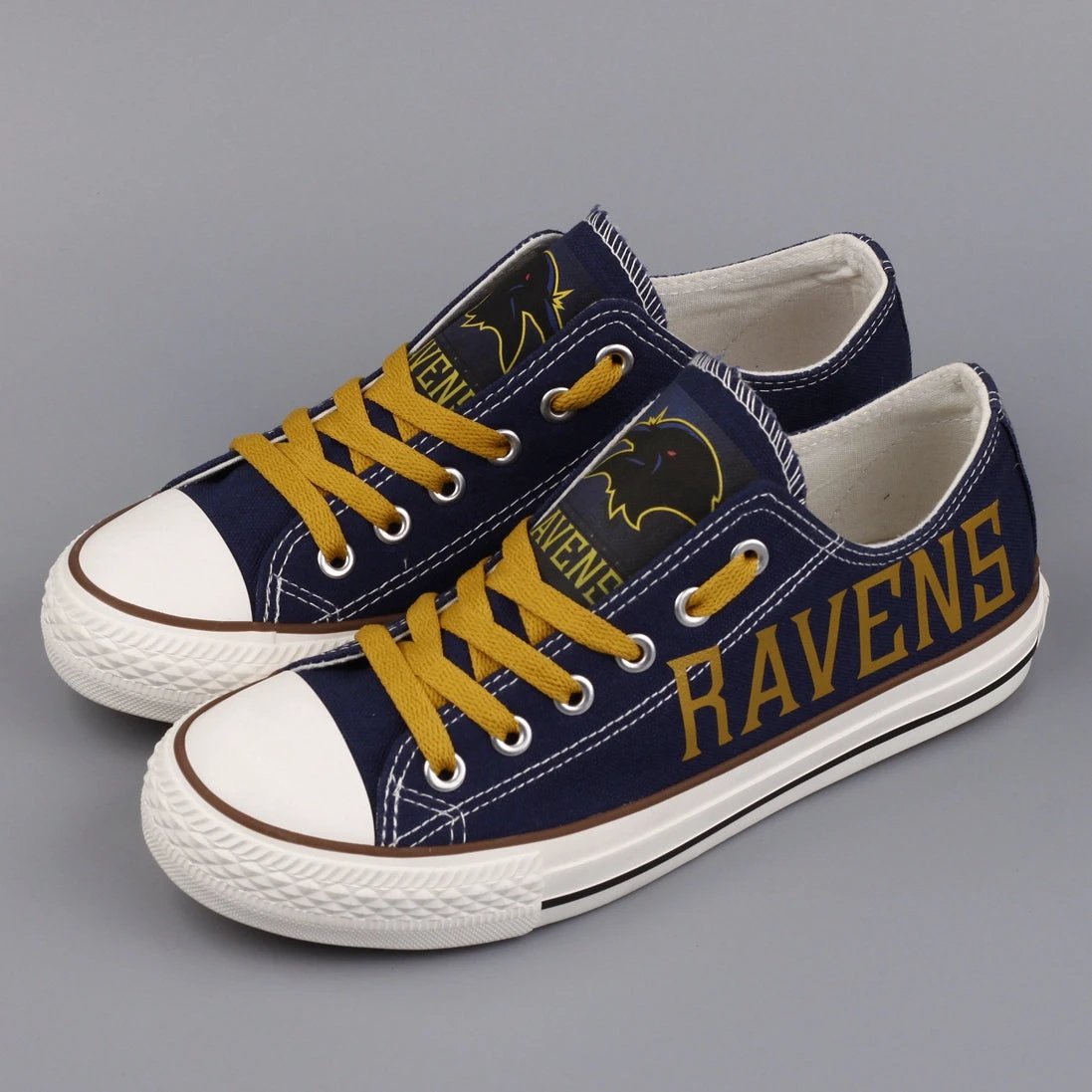 Baltimore Ravens Low Top Canvas Sport Sneakers Shoes For Men Women Fans by Crocs